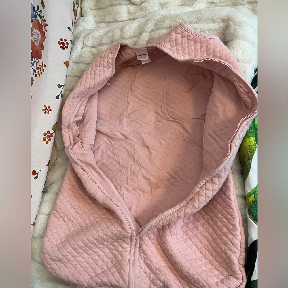Hanna Andersson M Light Pink 100% Organic Minimal Clean Girl Wearable Sleep Sack